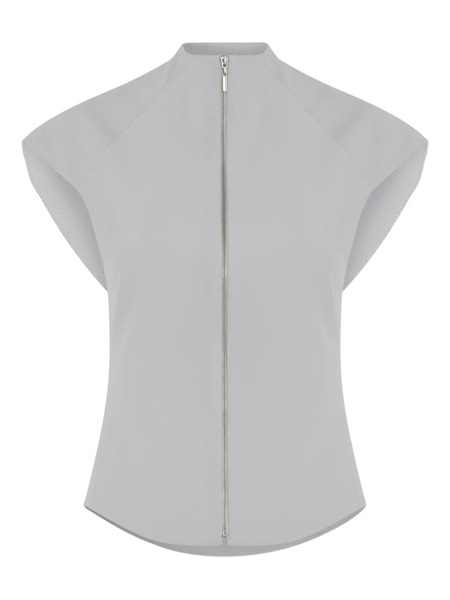  Gloria Coelho Zip-fastening Cropped Top - Grey 