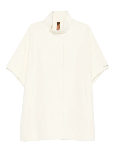  Glox High-neck Panelled Jacket - White 