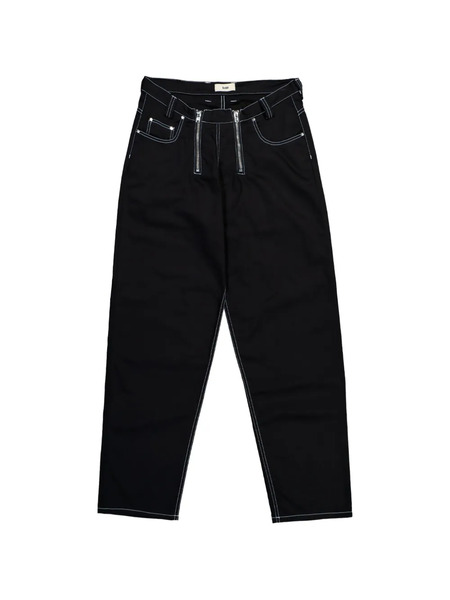  Gmbh Cyrus Double-zip Wide-leg Jeans - Black 