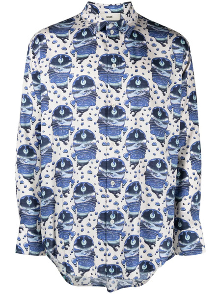  Gmbh Graphic-print Long-sleeve Shirt - Neutrals 