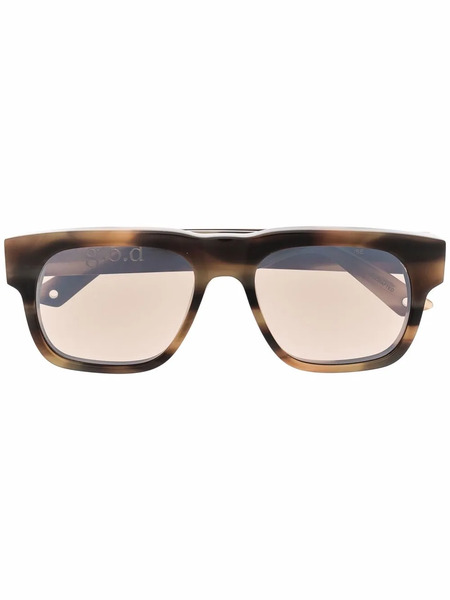  G.o.d Eyewear Thirteen Square-frame Sunglasses - Neutrals 