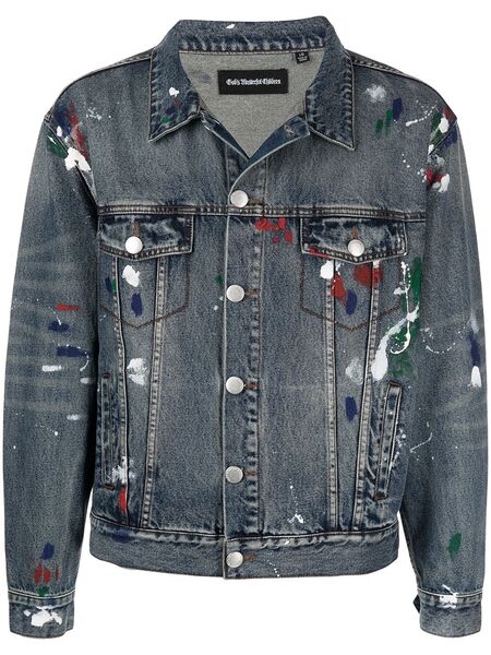  God's Masterful Children Artist Denim Jacket - Blue 