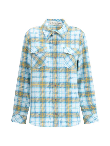  God's True Cashmere Freedom Cashmere Shirt - Blue 