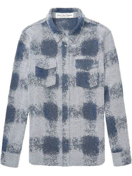  God's True Cashmere Patterned Cashmere Shirt - Grey 