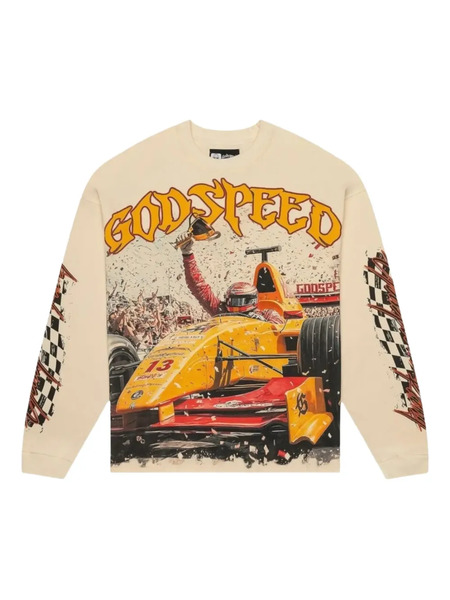  Godspeed F1 Finishline Long-sleeves T-shirt - Neutrals 