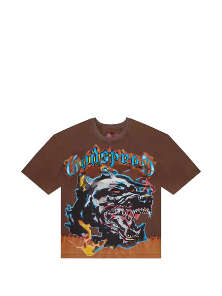  Godspeed Off The Leash Graphic-print T-shirt - Brown 
