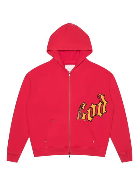  Godspeed Og Logo V2 Zip Hoodie - Red 