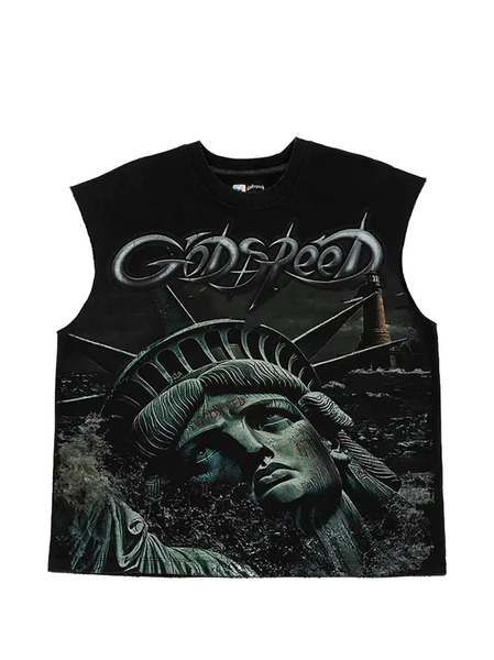  Godspeed Sunken Liberty 2 Sleeveless Top - Black 