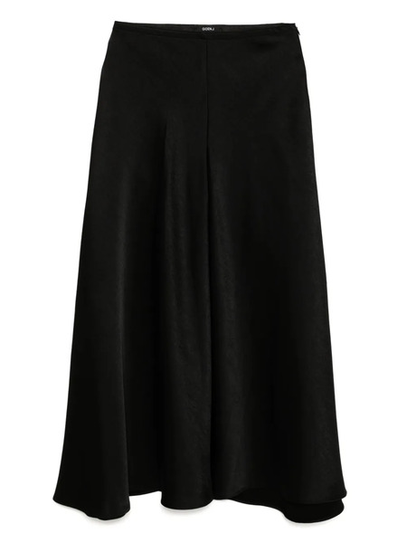  Goen.j Bias-cut Skirt - Black 