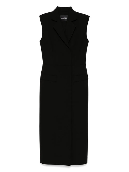  Goen.j Blazer Layered Panel Dress - Black 