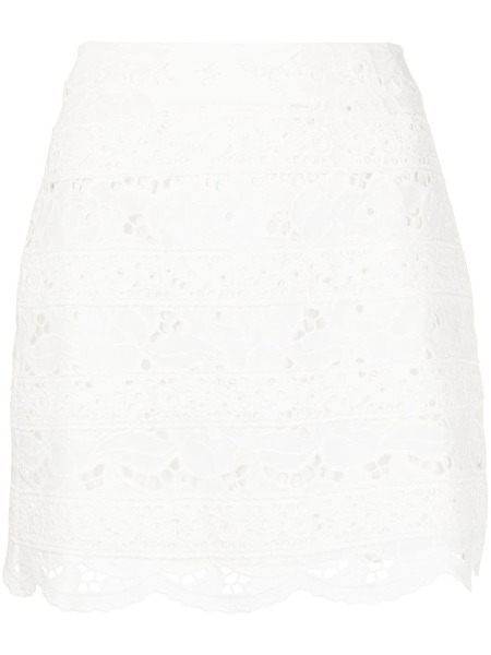  Goen.j Broderie-anglaise Mini Skirt - White 
