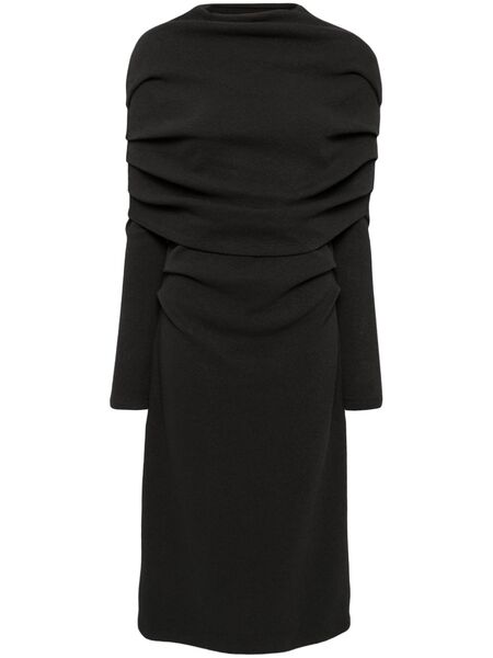  Goen.j Cape Knitted Dress - Grey 