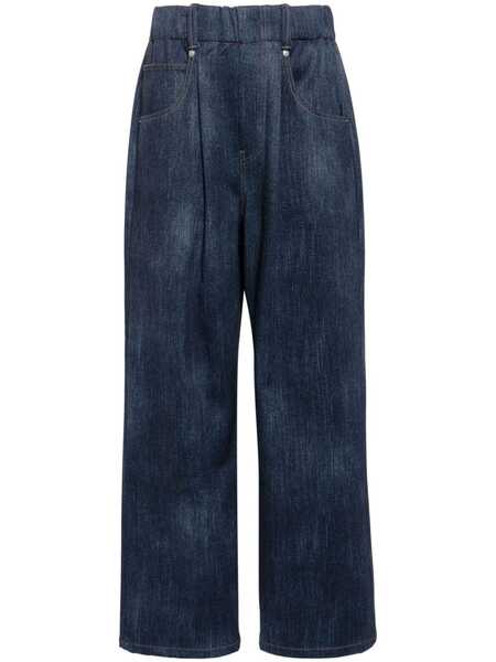  Goen.j Denim Wide-leg Pants - Blue 