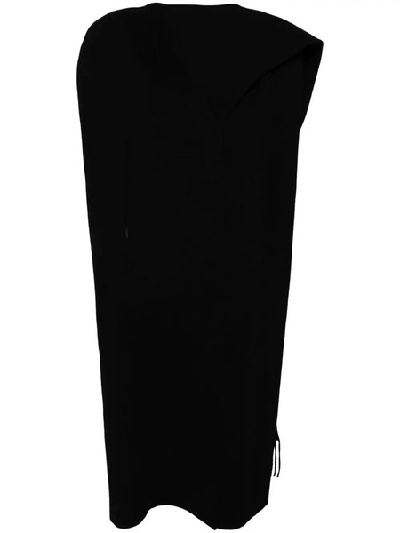  Goen.j Double-faced Muffler Cape Poncho - Black 