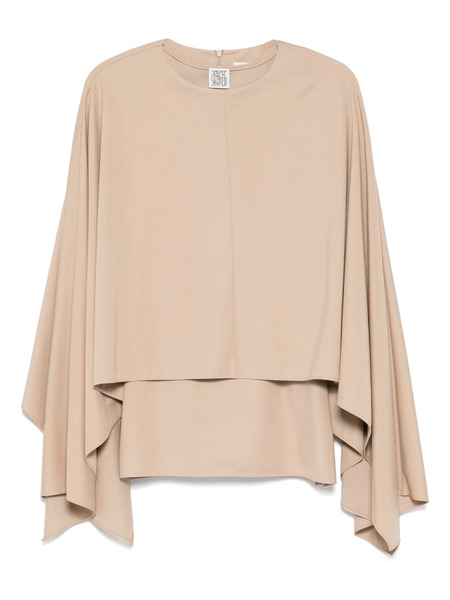  Goen.j Draped-cape Tank Top - Neutrals 