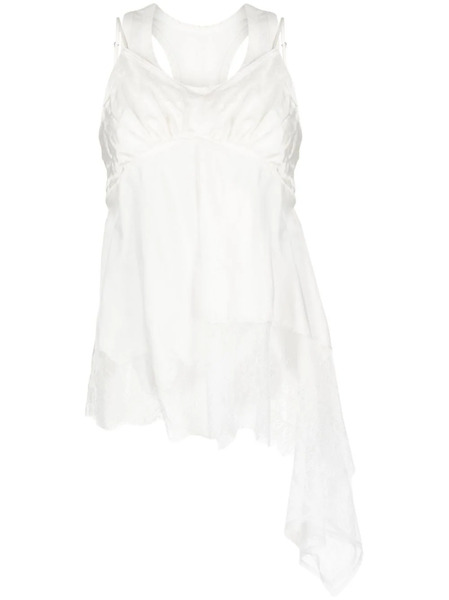  Goen.j Lace-trimmed Double-layer Camisole - White 