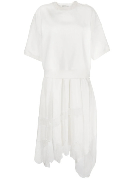  Goen.j Layered Lace-trim Dress - White 