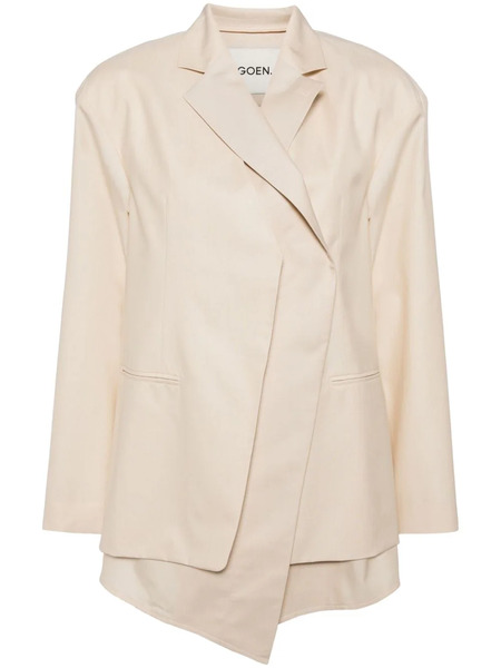  Goen.j Layered Single-breasted Blazer - Neutrals 
