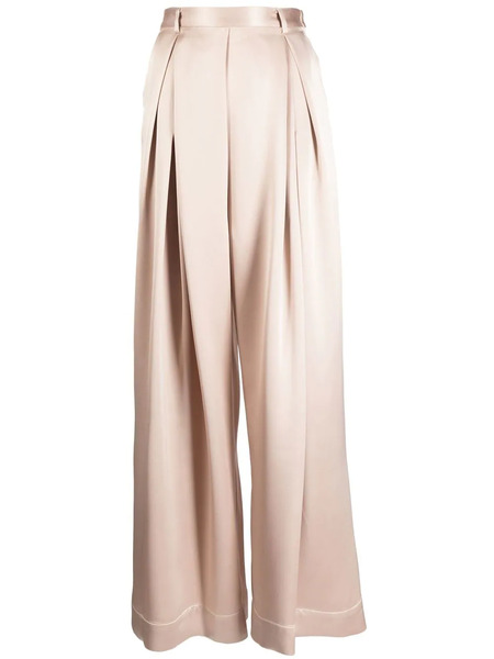  Goen.j Pleated Wide-leg Trousers - Brown 