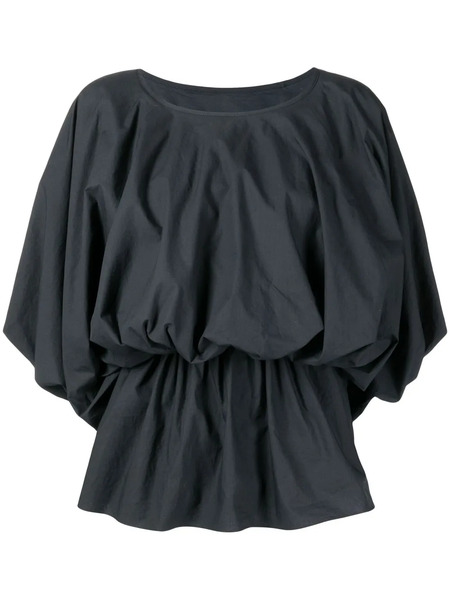  Goen.j Puff-sleeved Flared Blouse - Blue 