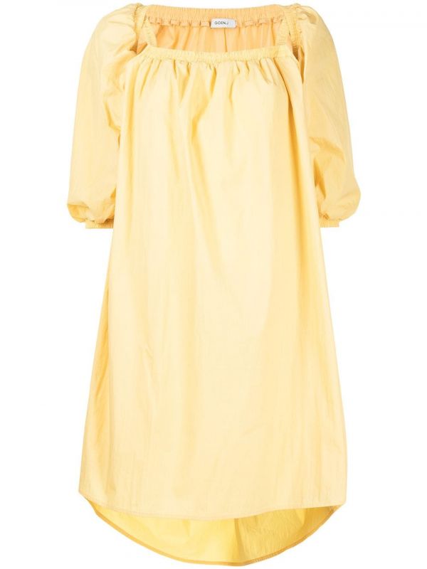  Goen.j Ruffled A-line Midi-dress - Yellow 