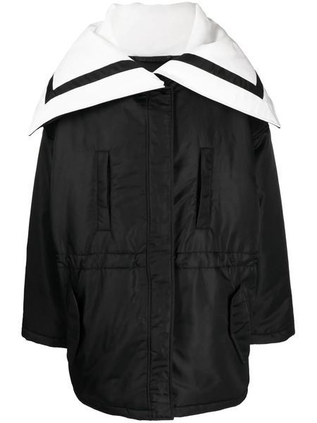  Goen.j Sailor-collar Padded Coat - Black 