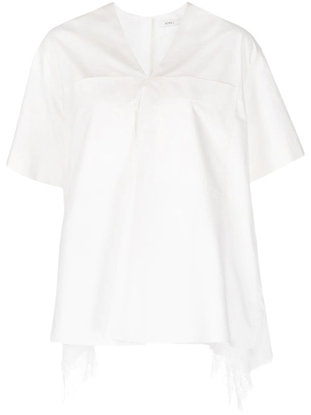  Goen.j Short Sleeve Blouse - White 