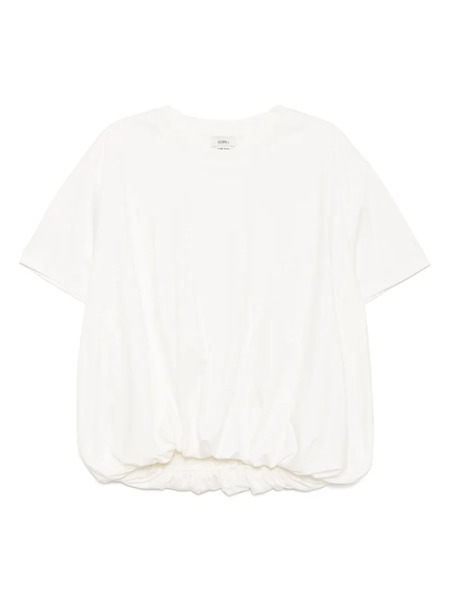  Goen.j Short-sleeve Cotton Top - White 
