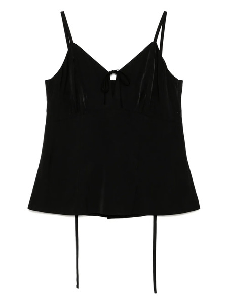  Goen.j Tie Detail Camisole - Black 