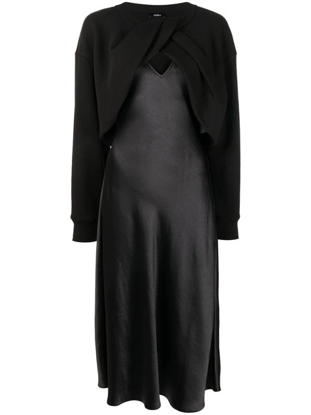 Goen.j Twist-front Maxi Dress - Black 