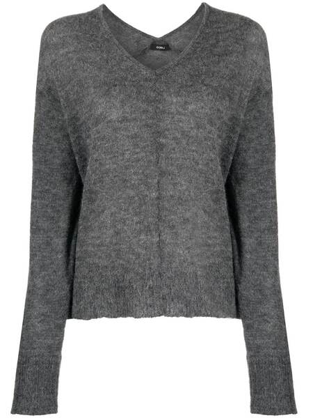  Goen.j V-neck Knitted Sweater - Grey 