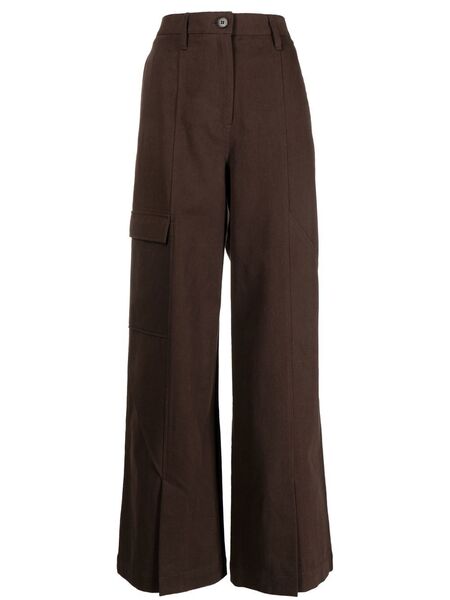  Goen.j Wide-leg Cargo Trousers - Brown 