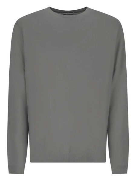 Goes Botanical Crew-neck Long-sleeve Sweater - Grey 