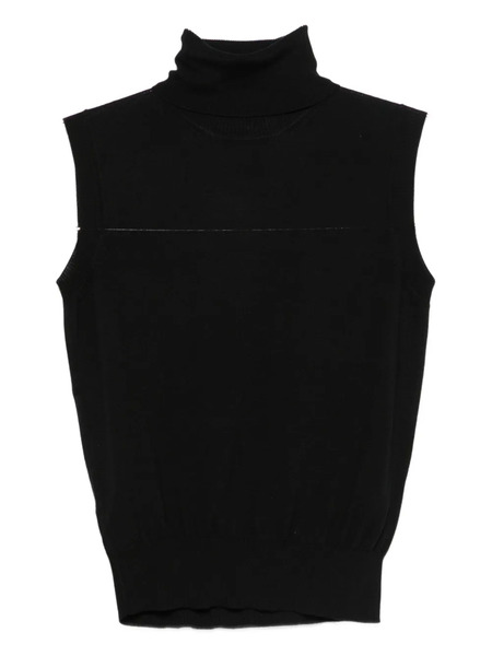  Goes Botanical Fine-knit Vest - Nero 