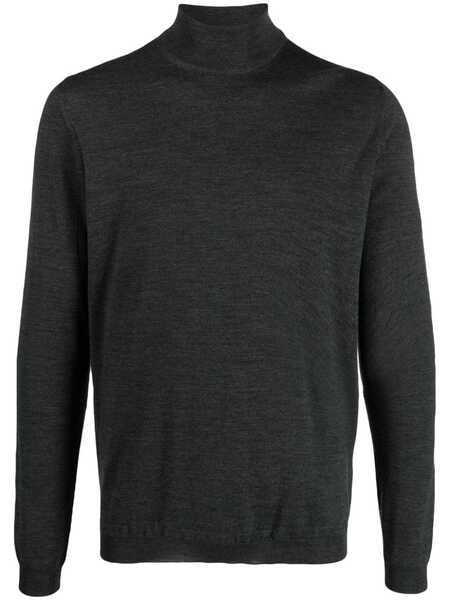  Goes Botanical Roll-neck Knit Jumper - Grey 