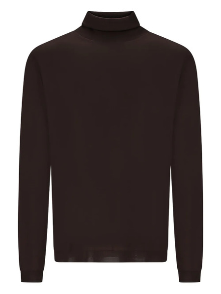  Goes Botanical Turtleneck Sweater - Brown 