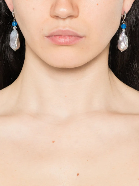  Gohar World Sterling Silver Host Pearl Earrings 