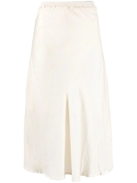  Gold Hawk High-waisted Silk-blend Skirt - Neutrals 