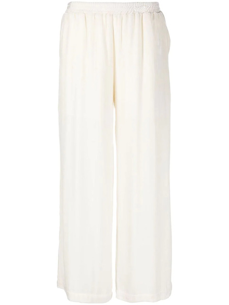  Gold Hawk Wide-leg Velvet Trousers - White 