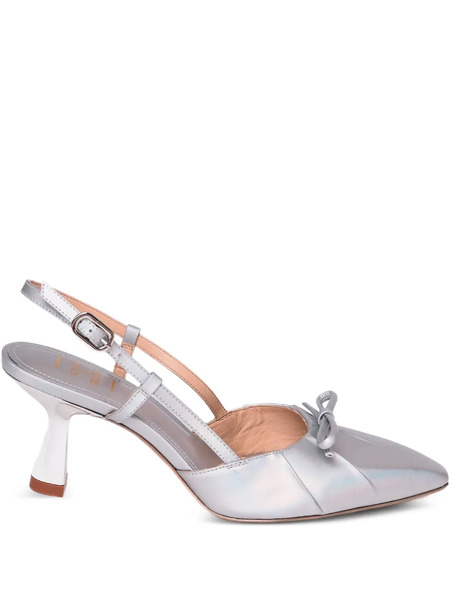  Gold & Rouge 60mm Slingback Sandals - Silver 