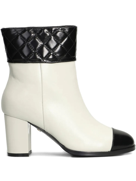  Gold & Rouge 65mm Tuli Quilted Boots - White 