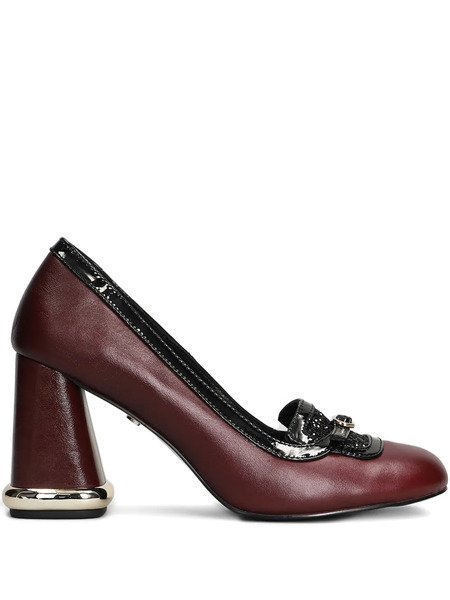  Gold & Rouge 85mm Valibi Pumps - Red 