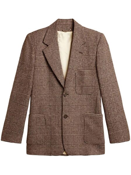  Golden Goose Checked Blazer - Brown 