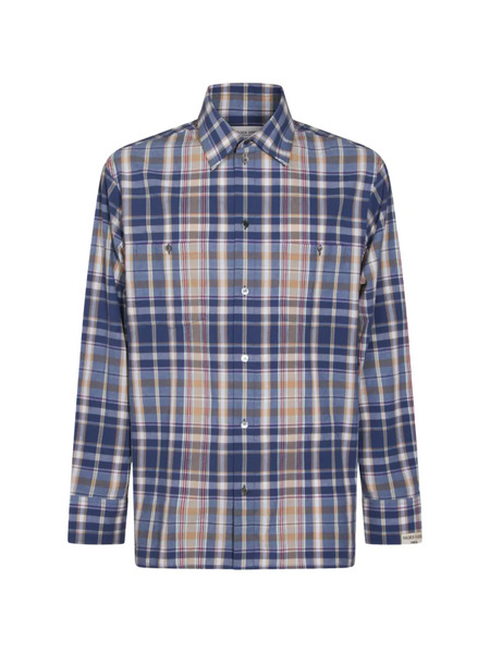  Golden Goose Checked Shirt - Blue 