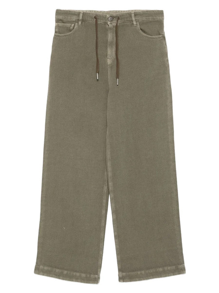  Golden Goose Drawstring Wide-leg Jeans - Green 
