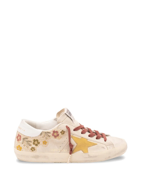  Golden Goose Floral Star Sneakers - Neutrals 