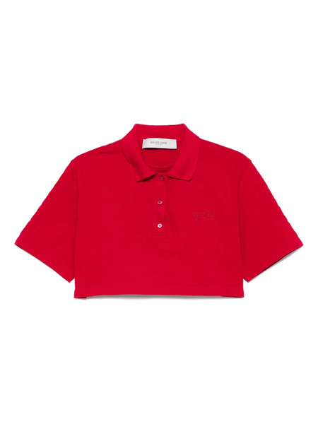  Golden Goose Golden Club-embroidered Polo Top 
