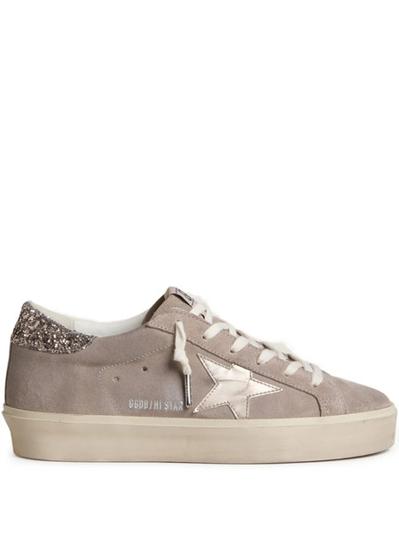  Golden Goose Hi Star Glitter Sneakers - Grey 