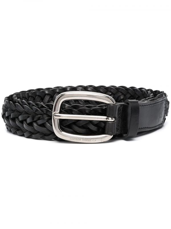  Golden Goose Houston Braided Belt - Black 