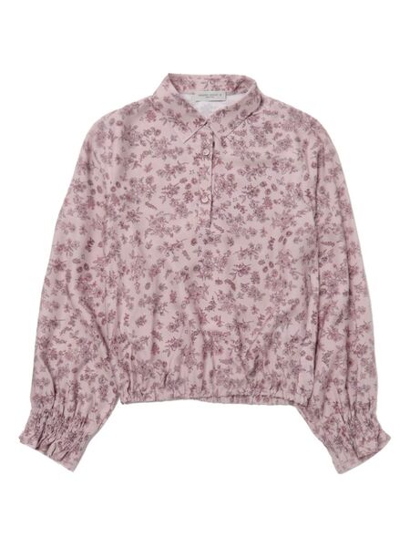  Golden Goose Kids Floral-print Blouse - Pink 